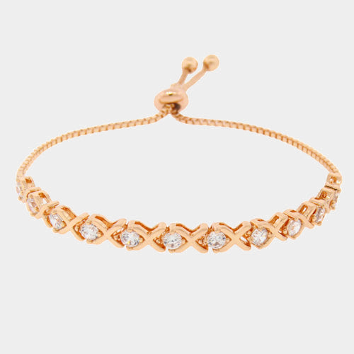 iLLASPARKZ Adjustable Crystal Cubic Zirconia CZ Bracelet