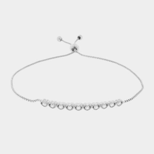 iLLASPARKZ Adjustable Crystal Cubic Zirconia CZ Heart Bracelet