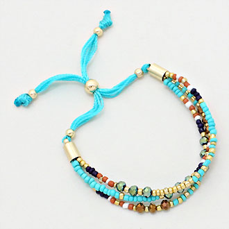 iLLASPARKZ Multi Beaded Boho Style Bracelet
