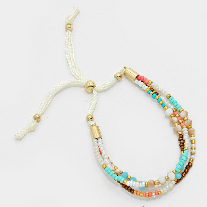 iLLASPARKZ Multi Beaded Boho Style Bracelet