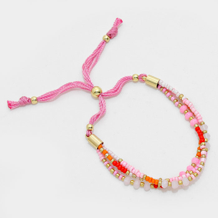iLLASPARKZ Multi Beaded Boho Style Bracelet
