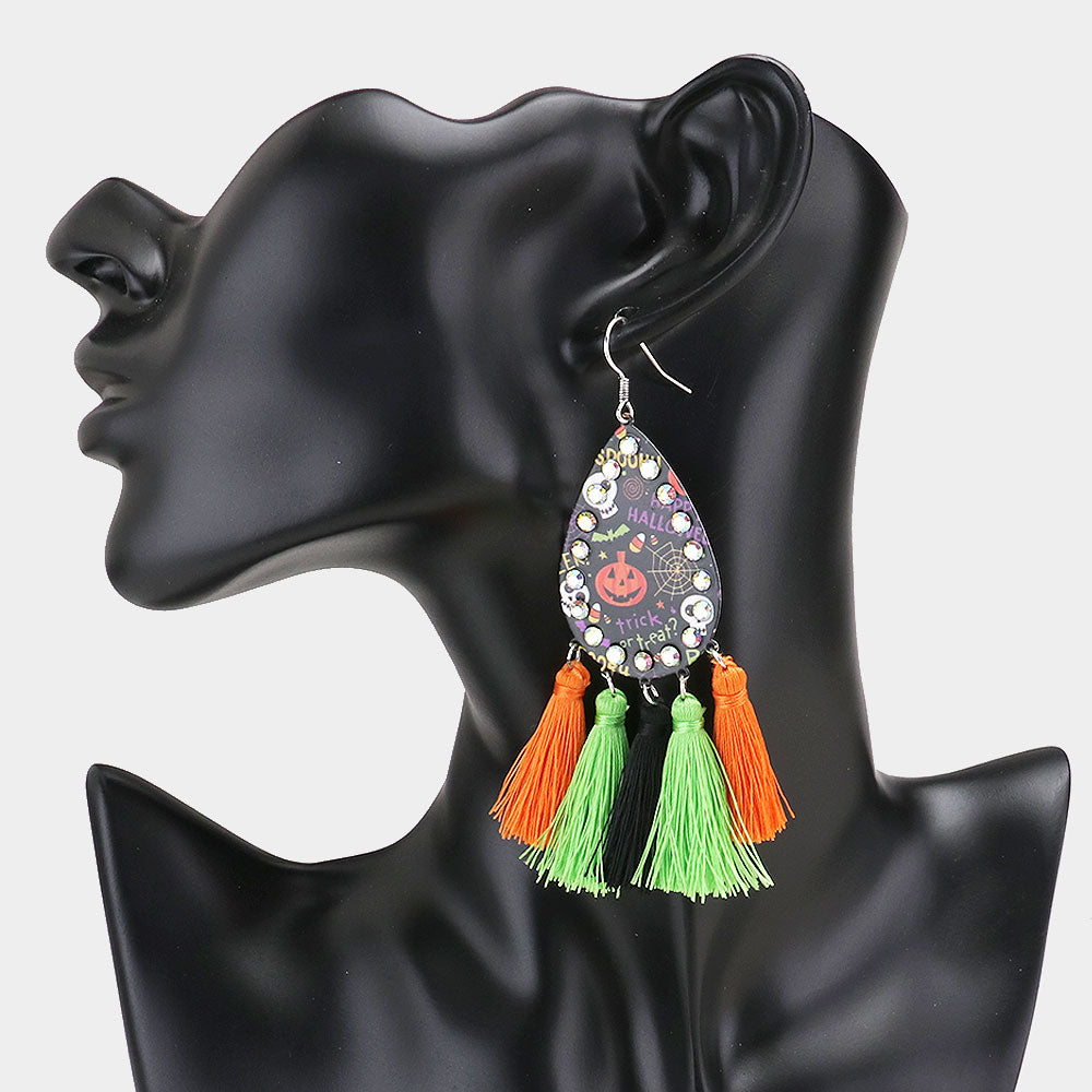 iLLASPARKZ Halloween Tassel Earrings