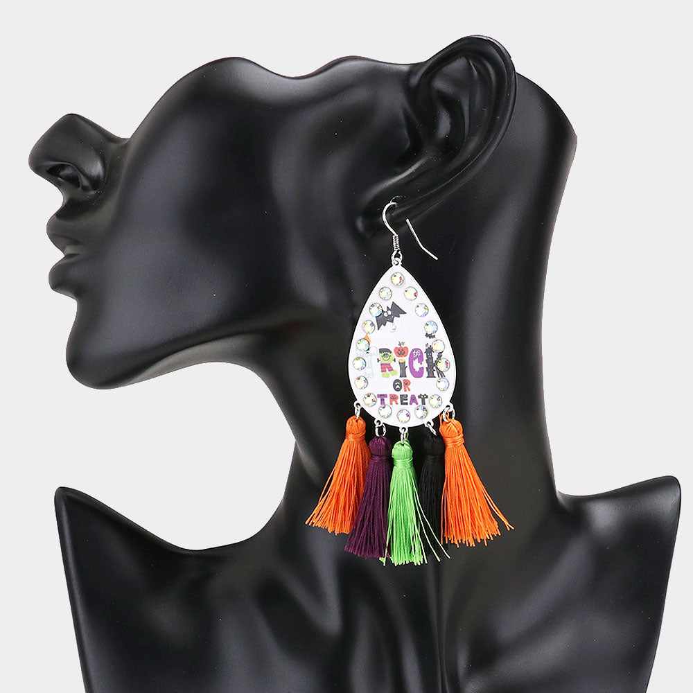 iLLASPARKZ Trick or Treat Tassel Earrings
