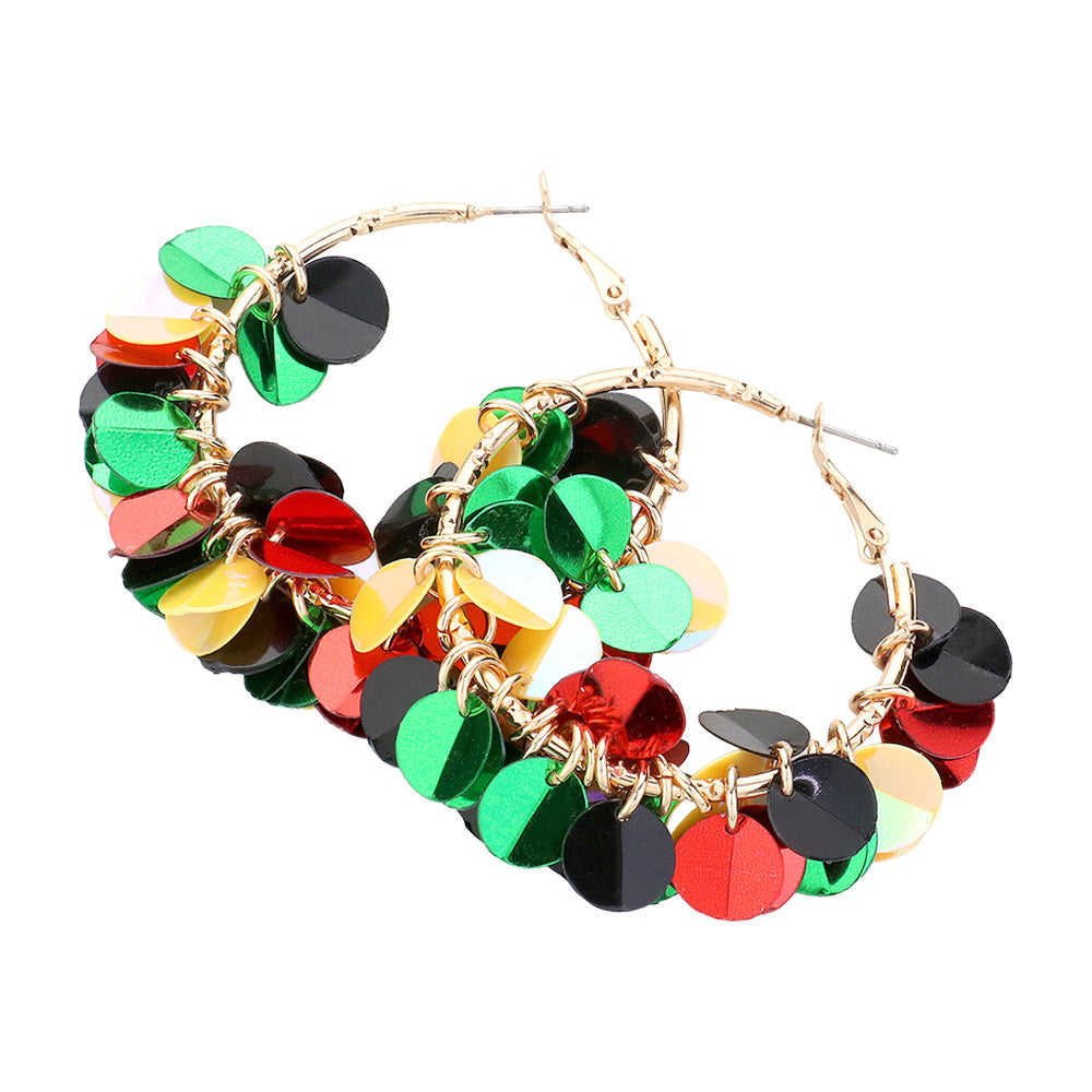 iLLASPARKZ Petal Cluster Hoop Earrings