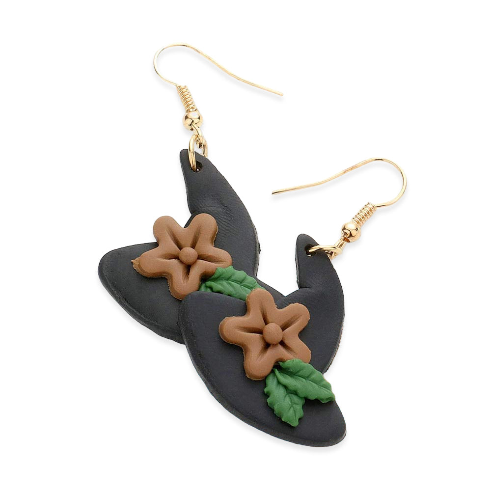 iLLASPARKZ Polymer Clay Witch Hat Dangle Earrings