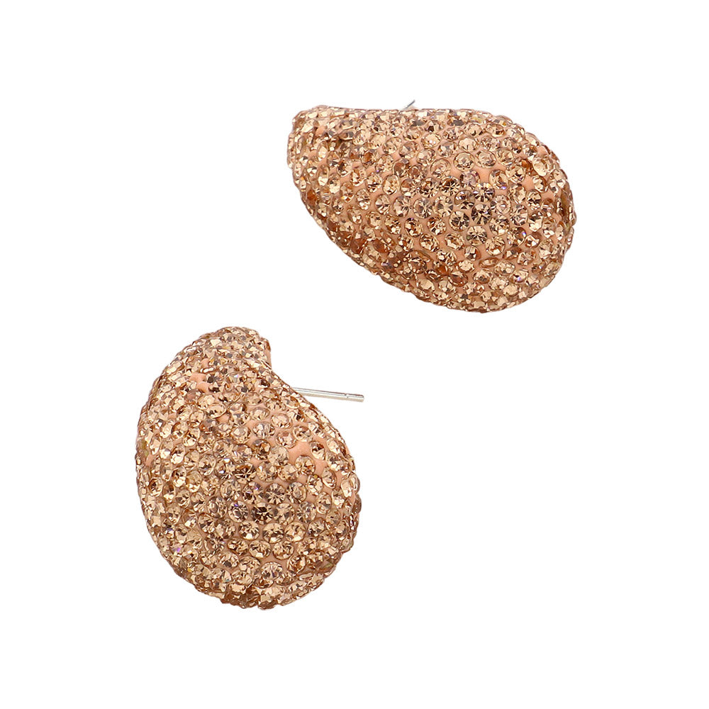 iLLASPARKZ Bling Studded Teardrop Earrings