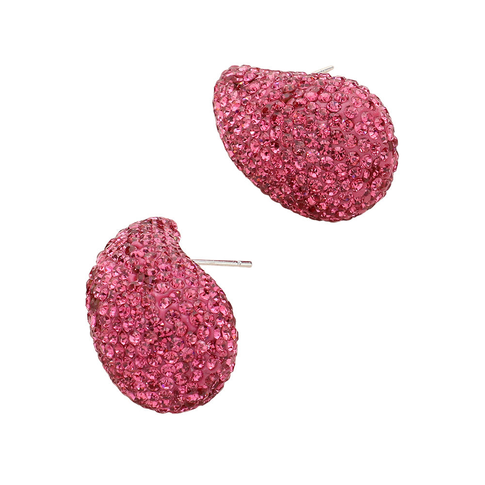 iLLASPARKZ Bling Studded Teardrop Earrings