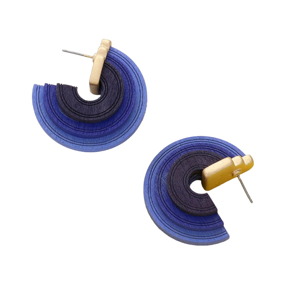 iLLASPARKZ Abstract Hoop Round Earrings