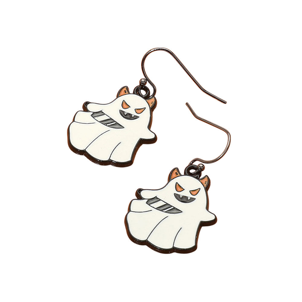 iLLASPARKZ Enamel Halloween Ghost Dangle Earrings