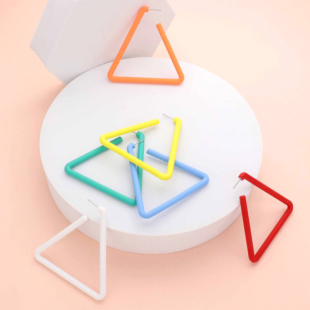 iLLASPARKZ Triangle Hoop Earrings
