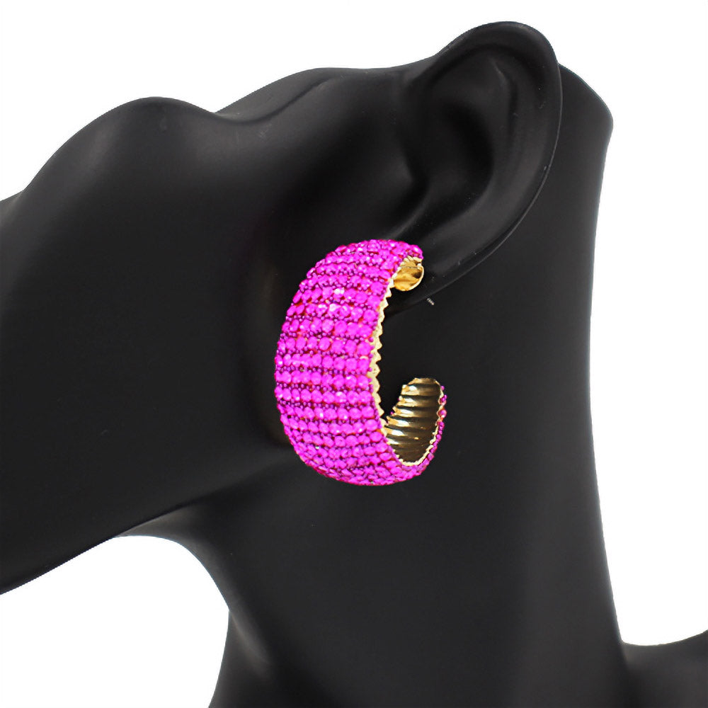 iLLASPARKZ Bling Hoop Earrings