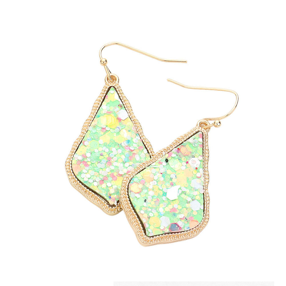 iLLASPARKZ Sparkly Moroccan Drop Frame Dangle Earrings