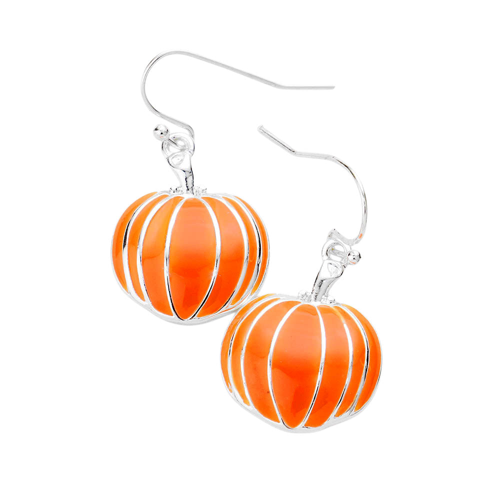iLLASPARKZ Pumpkin Enamel Earrings