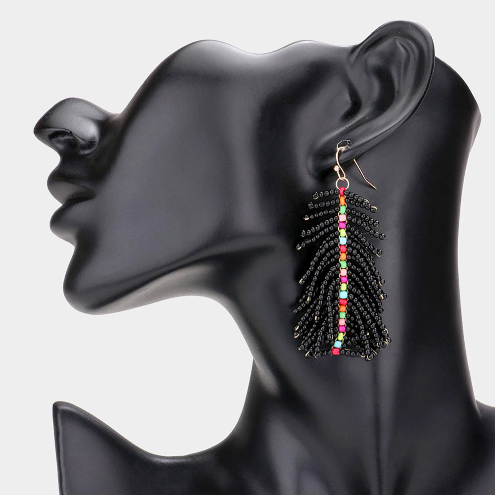 iLLASPARKZ Seed Beaded Dangle Earrings