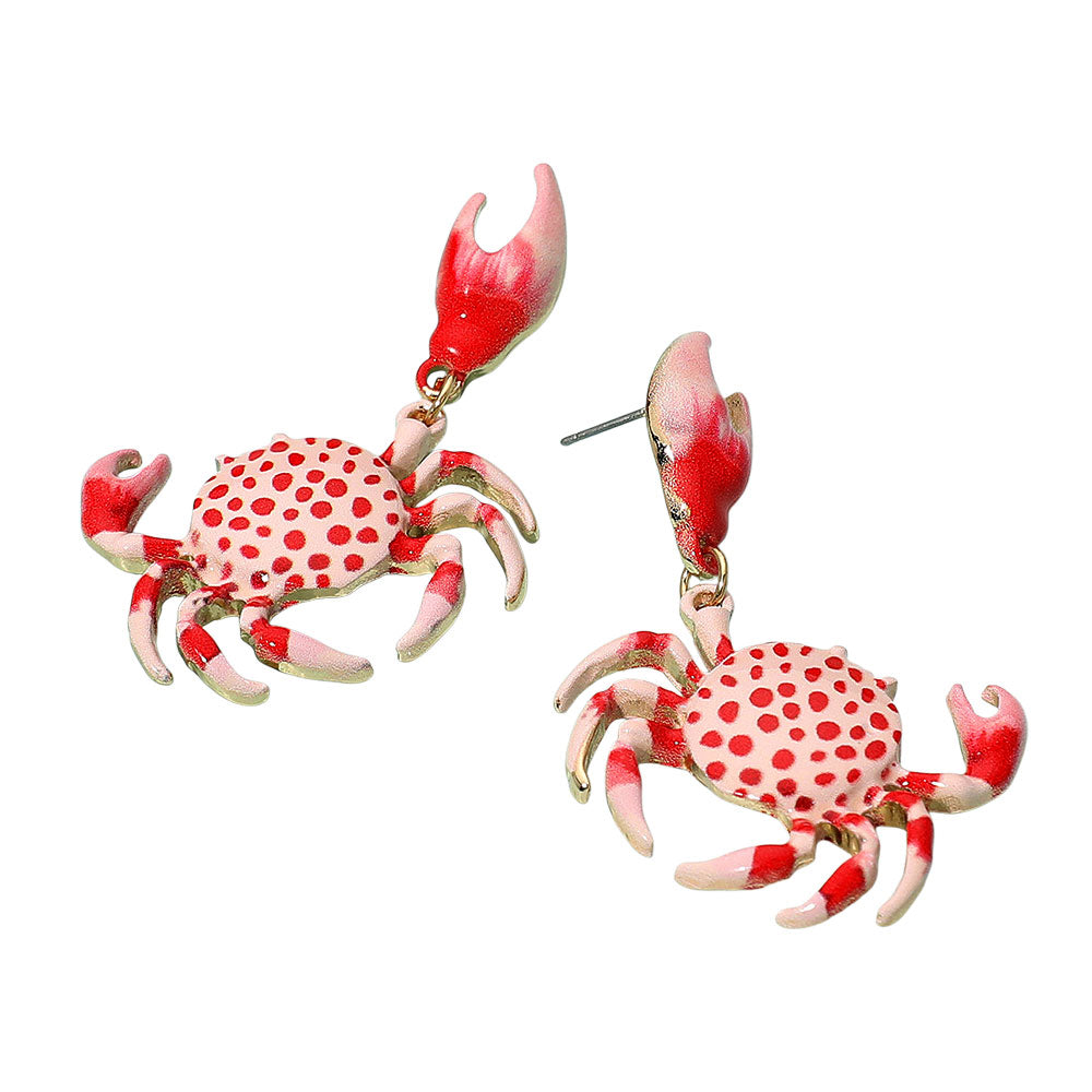 iLLASPARKZ Bold Playful Crab Dangle Earrings