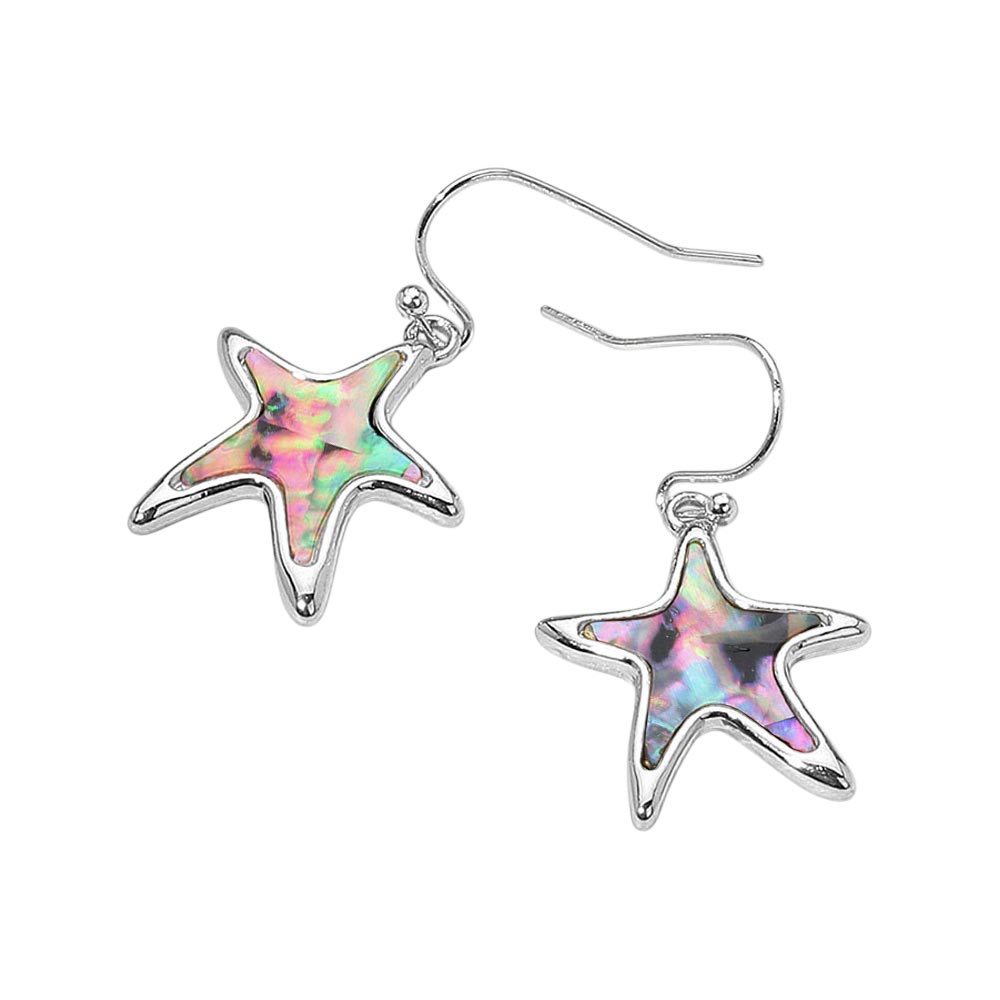 iLLASPARKZ Abalone Starfish Dangle Earrings