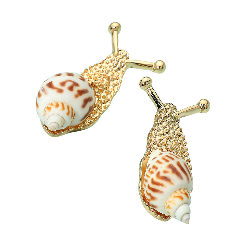 iLLASPARKZ Bold Unique Snail Earrings