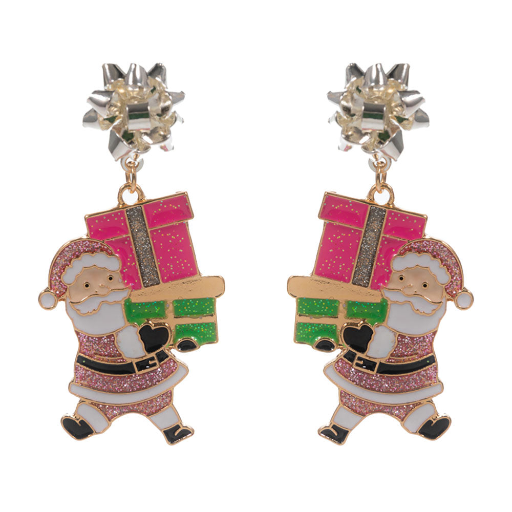 iLLASPARKZ Holiday Gift Santa Dangle Earrings