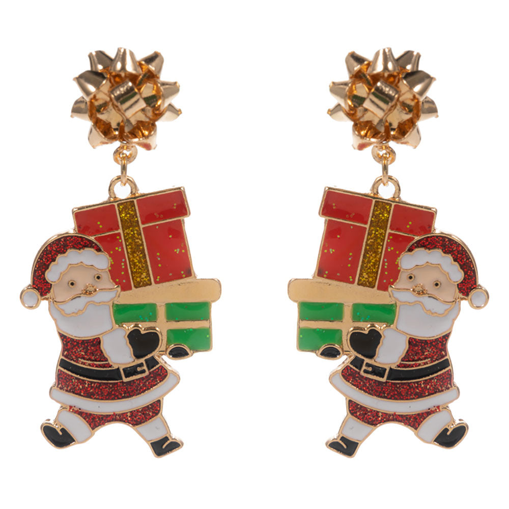 iLLASPARKZ Holiday Gift Santa Dangle Earrings