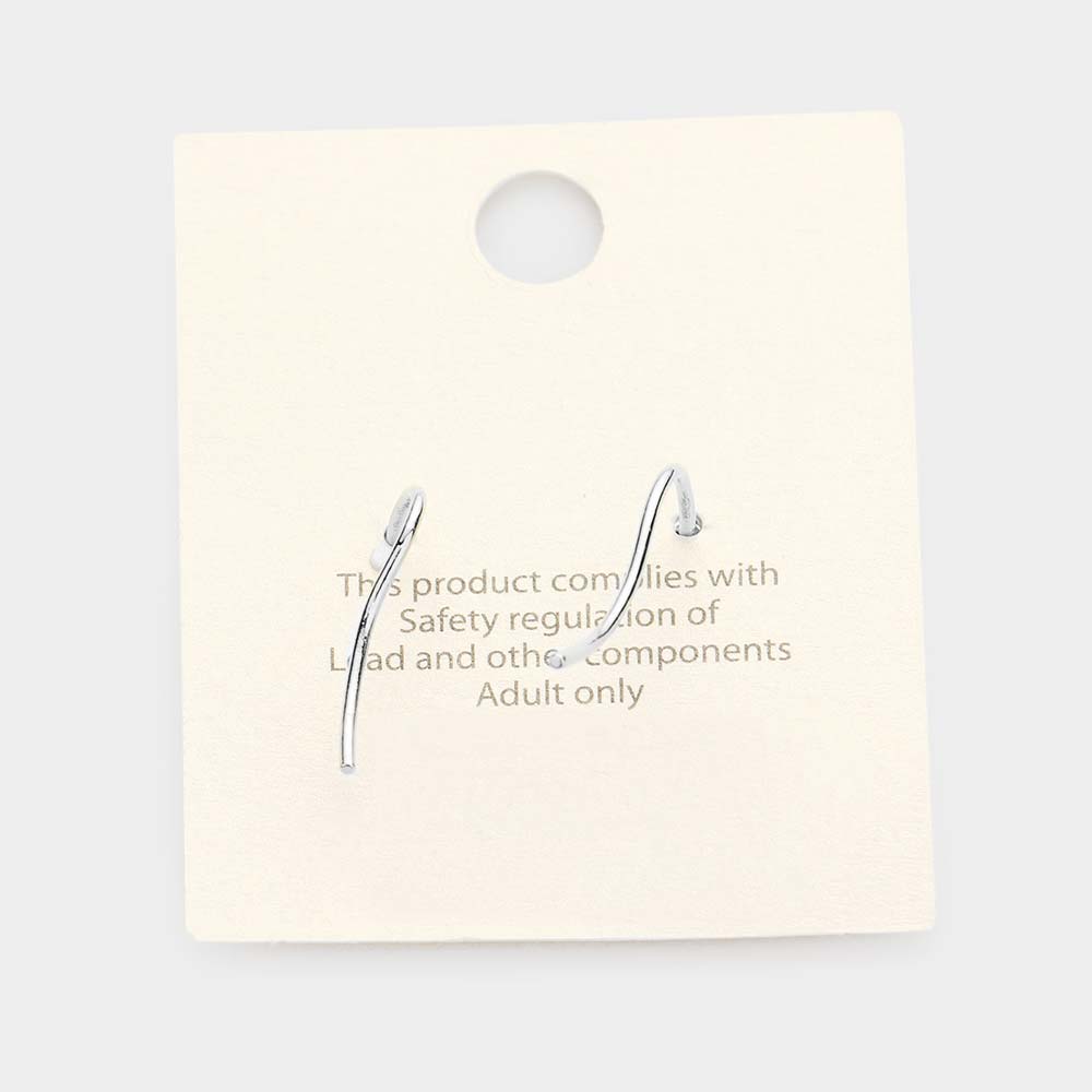 iLLASPARKZ White Gold Dipped CZ Cubic Zirconia Statement Earrings
