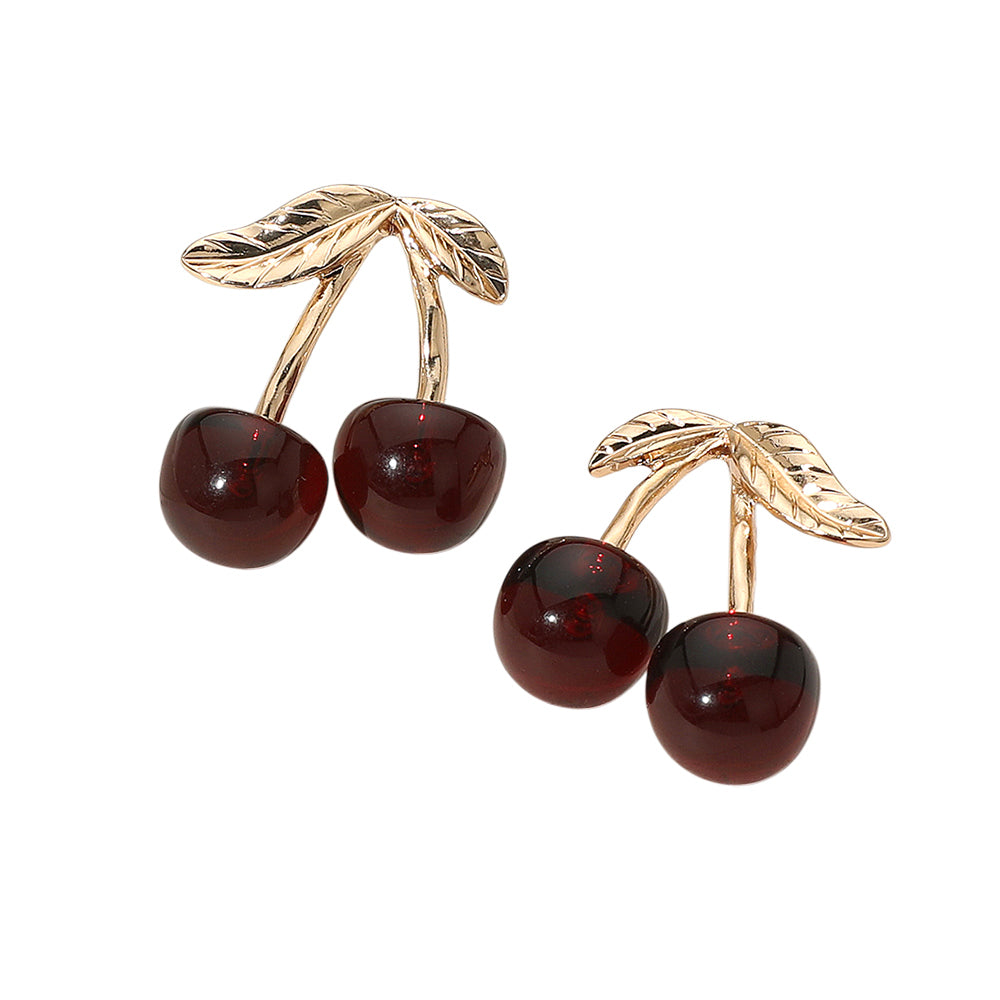 iLLASPARKZ Cherry Stud Earrings