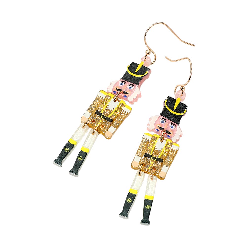 iLLASPARKZ Christmas Soldier Nutcracker Dangle Earrings