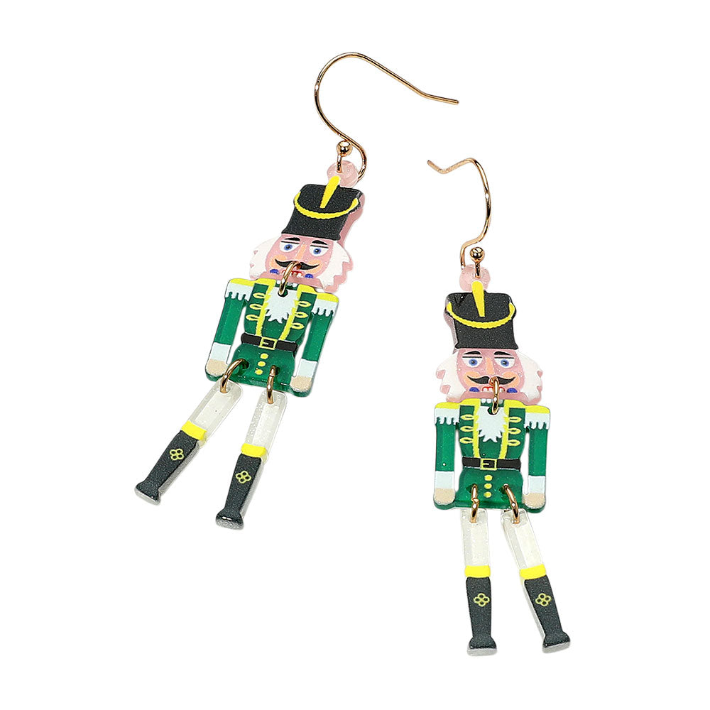 iLLASPARKZ Christmas Soldier Nutcracker Dangle Earrings