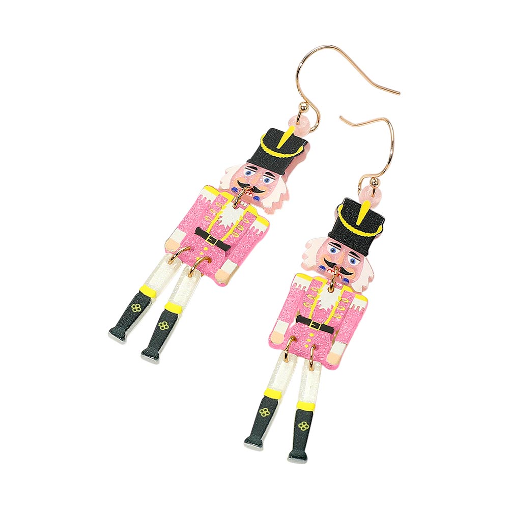 iLLASPARKZ Christmas Soldier Nutcracker Dangle Earrings