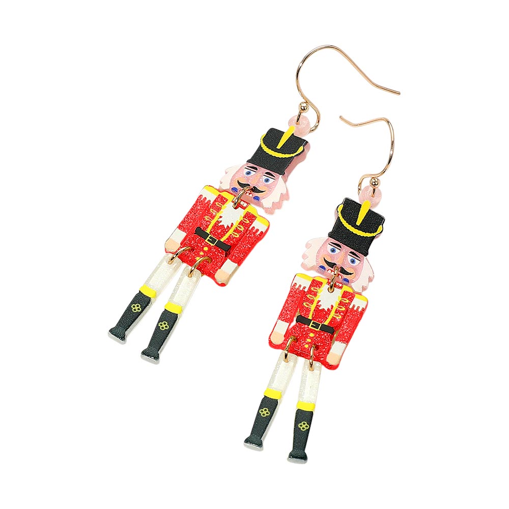 iLLASPARKZ Christmas Soldier Nutcracker Dangle Earrings