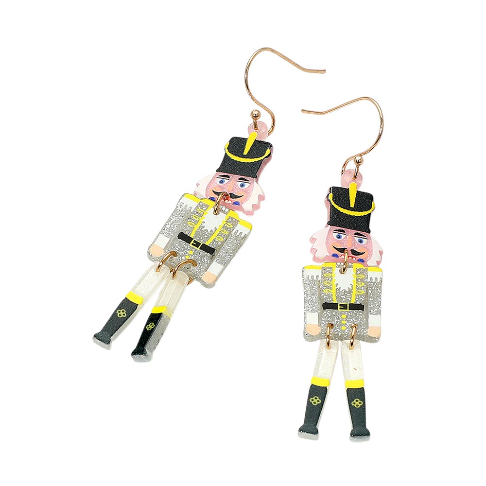 iLLASPARKZ Christmas Soldier Nutcracker Dangle Earrings