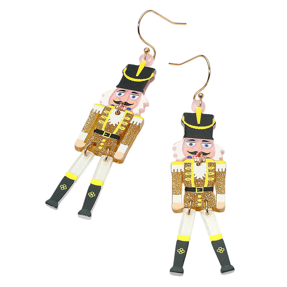 iLLASPARKZ Christmas Soldier Nutcracker Dangle Earrings