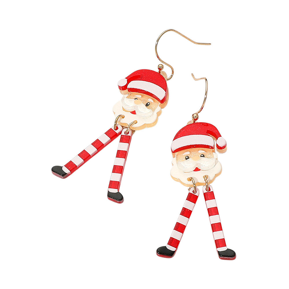iLLASPARKZ Holiday Santa Claus Drop Earrings