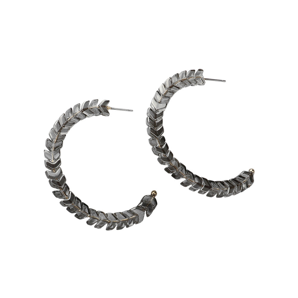 iLLASPARKZ Arrow Beaded Hoop Earrings