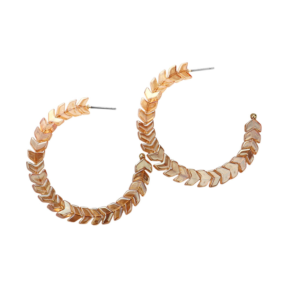 iLLASPARKZ Arrow Beaded Hoop Earrings