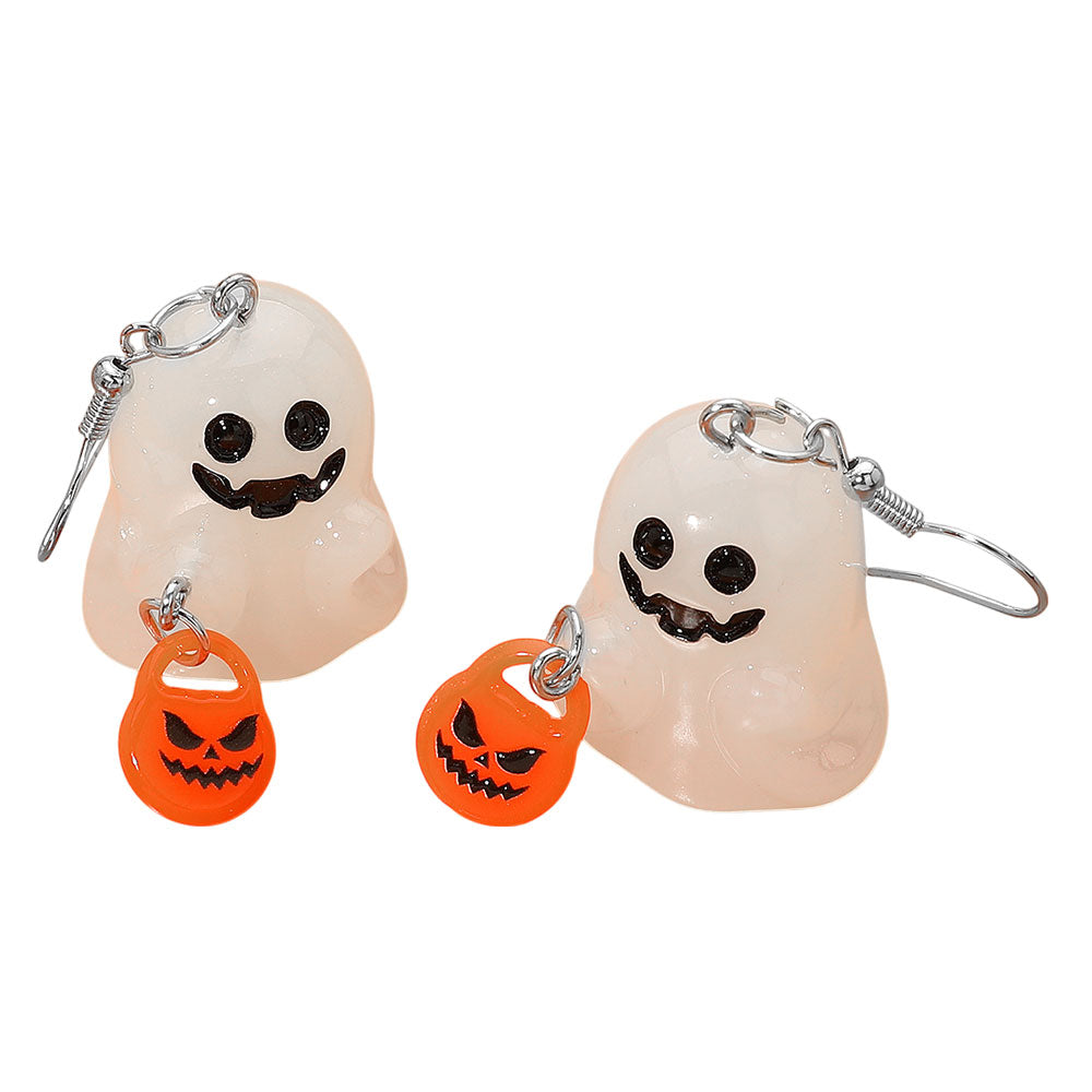 iLLASPARKZ GLOW IN THE DARK Halloween Ghost Dangle Earrings