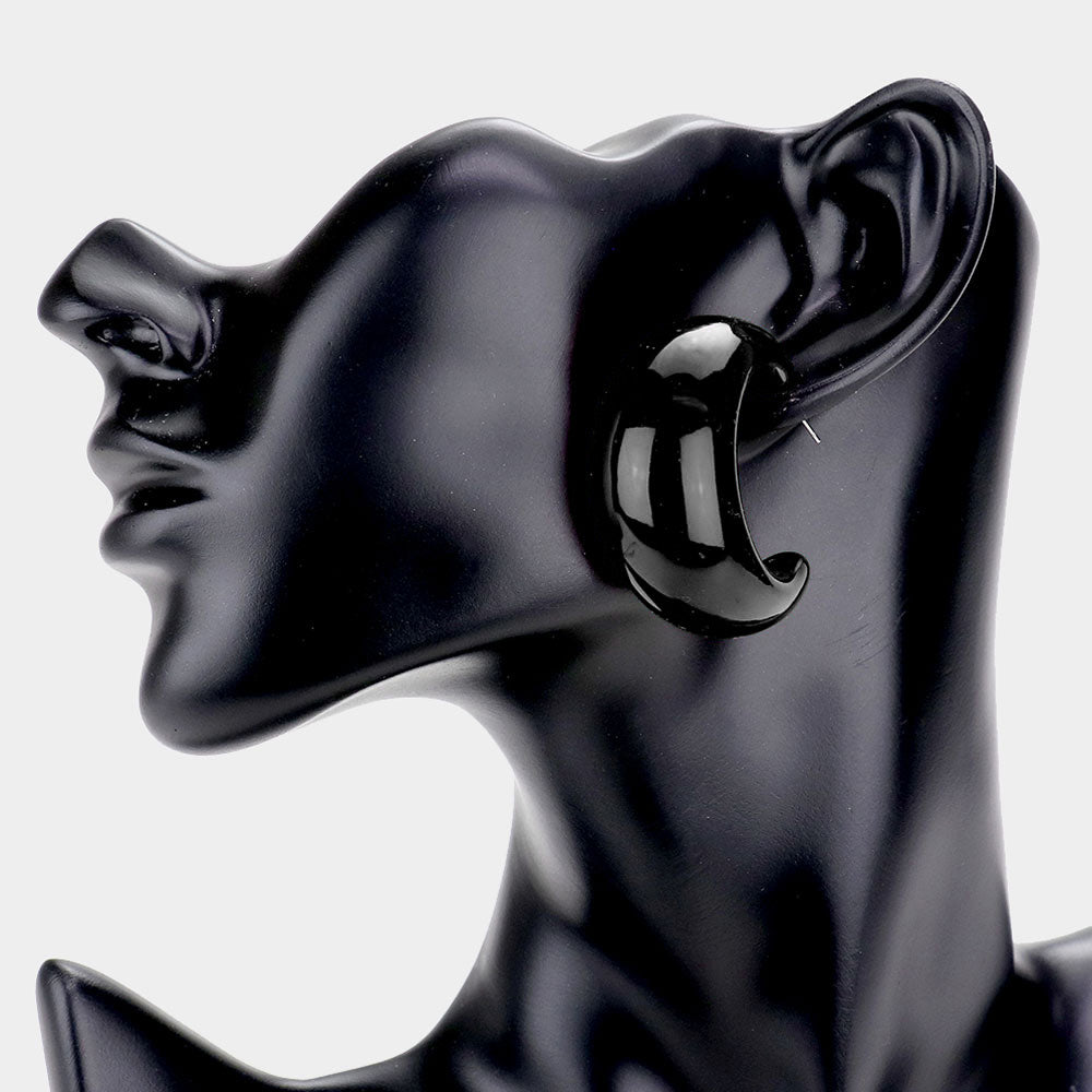 iLLASPARKZ Bold Half Hoop Earrings