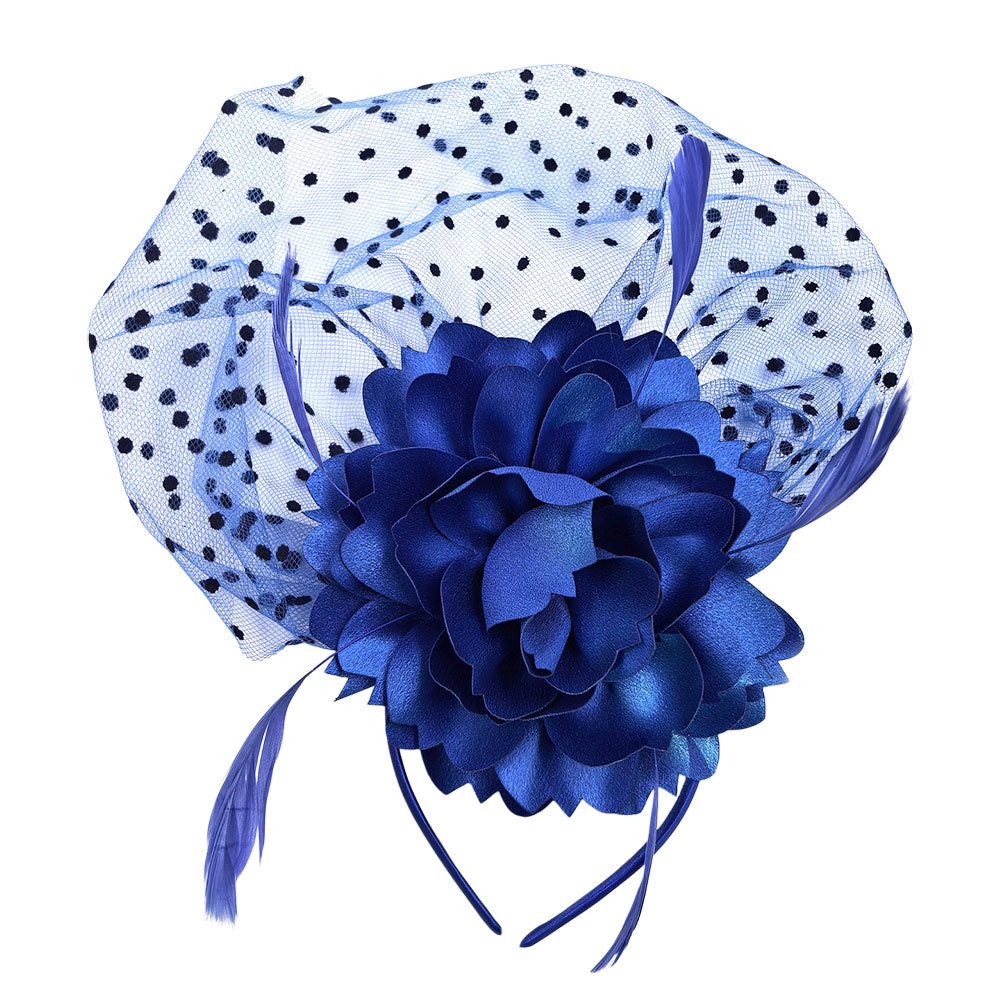 iLLASPARKZ Flower Feather Veil Fascinator / Headband