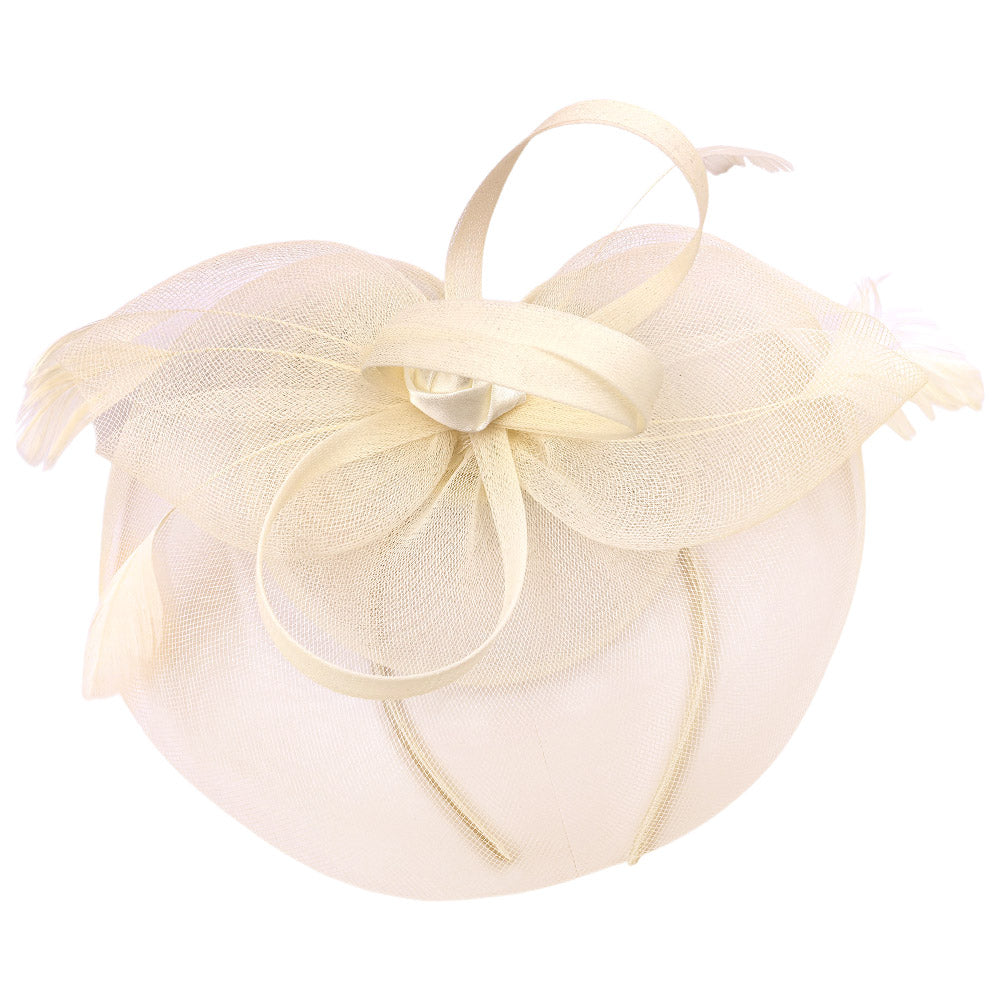 iLLASPARKZ Flower Feather Fascinator / Headband