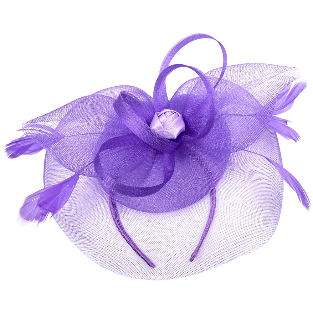 iLLASPARKZ Flower Feather Fascinator / Headband