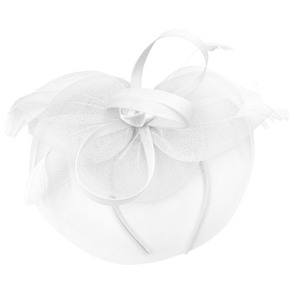 iLLASPARKZ Flower Feather Fascinator / Headband