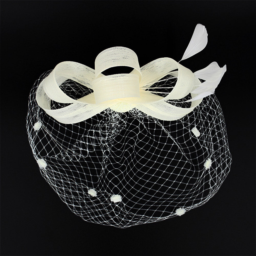 iLLASPARKZ Feather Mesh Bow Fascinator / Headband