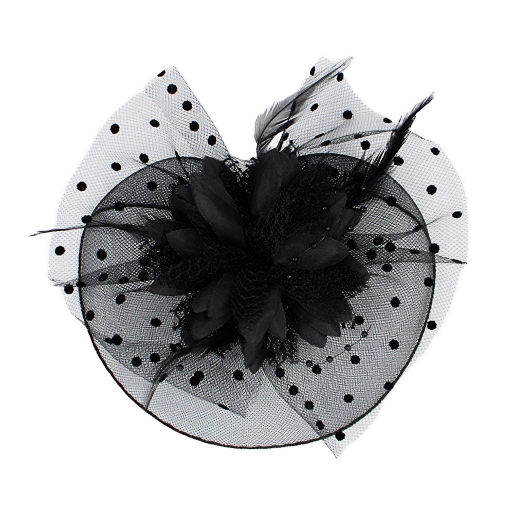 iLLASPARKZ Feather Mesh Flower Fascinator / Headband