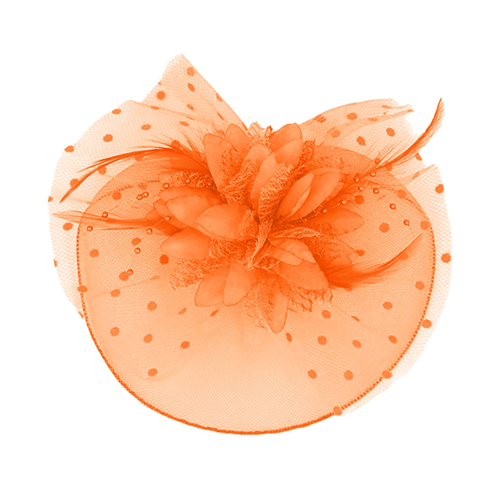 iLLASPARKZ Feather Mesh Flower Fascinator / Headband