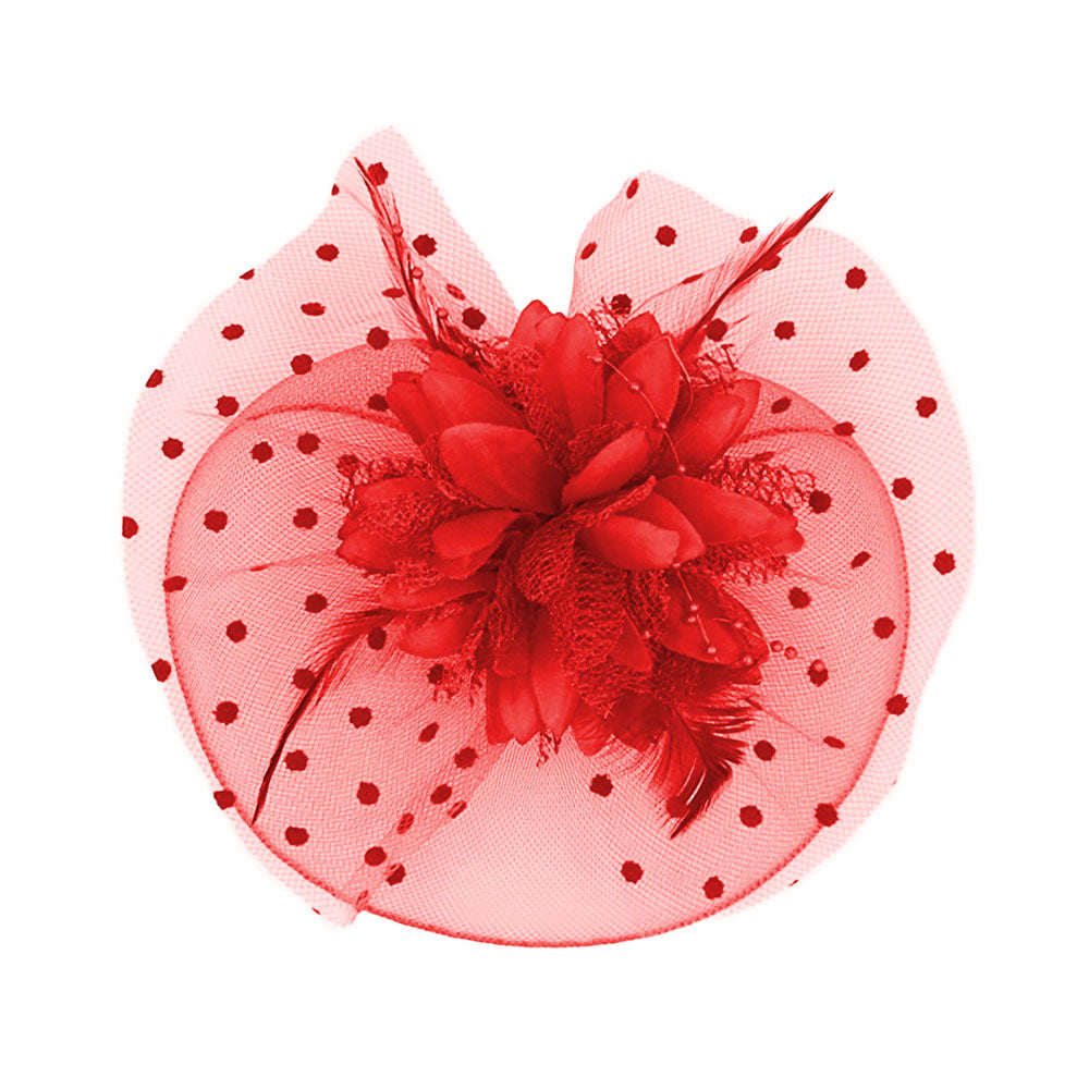 iLLASPARKZ Feather Mesh Flower Fascinator / Headband