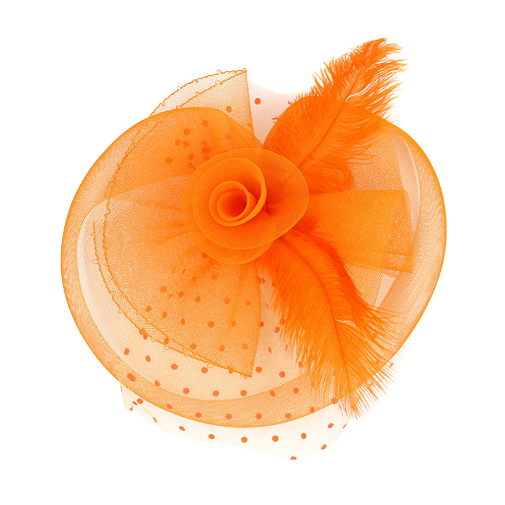 iLLASPARKZ Feather Mesh Flower Fascinator / Headband