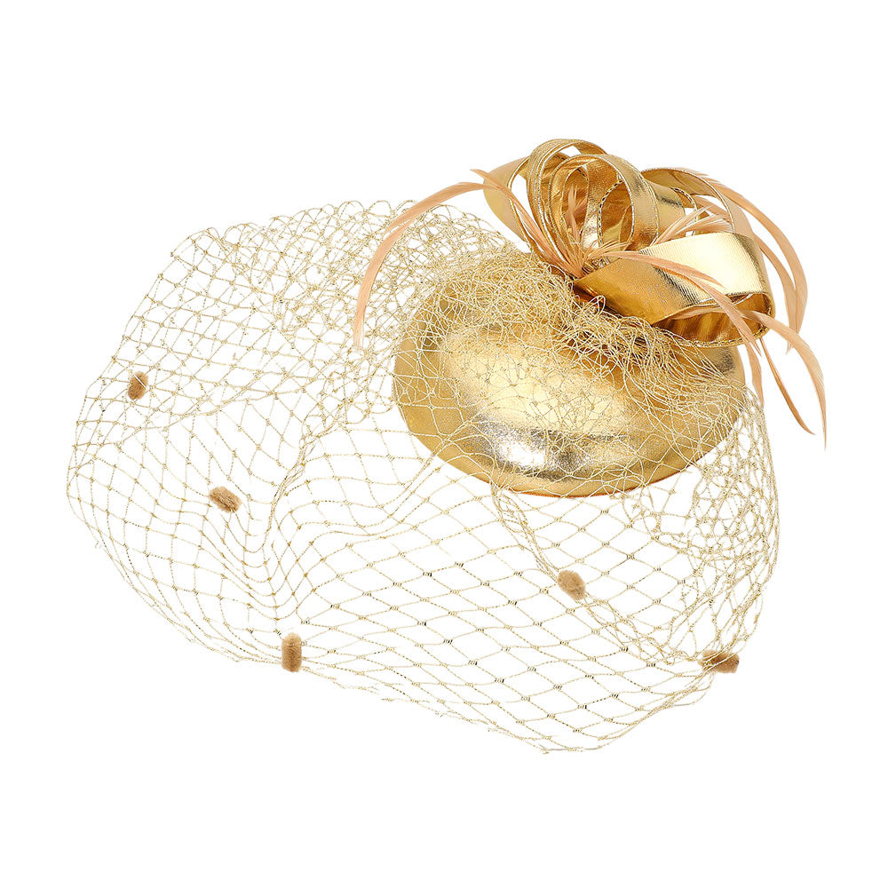 iLLASPARKZ Feather Mesh Bow Fascinator / Headband