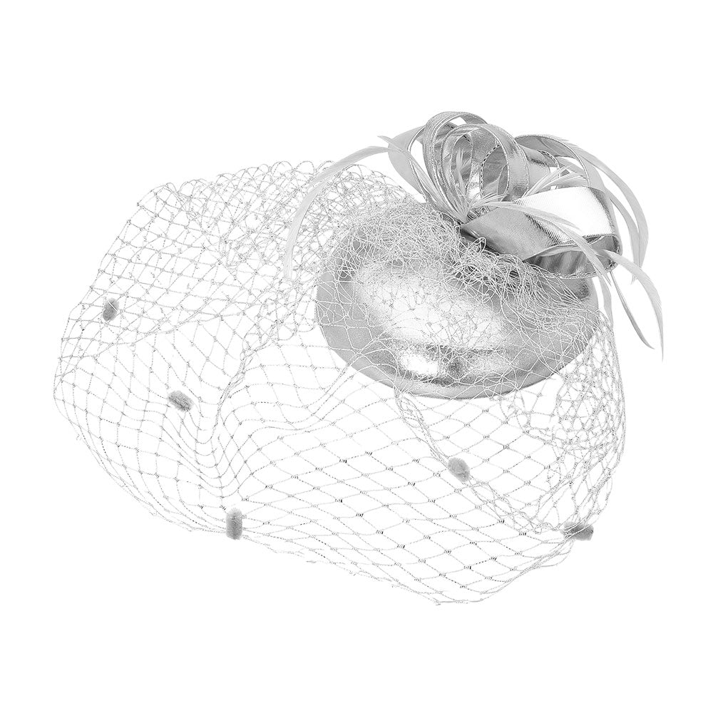 iLLASPARKZ Feather Mesh Bow Fascinator / Headband