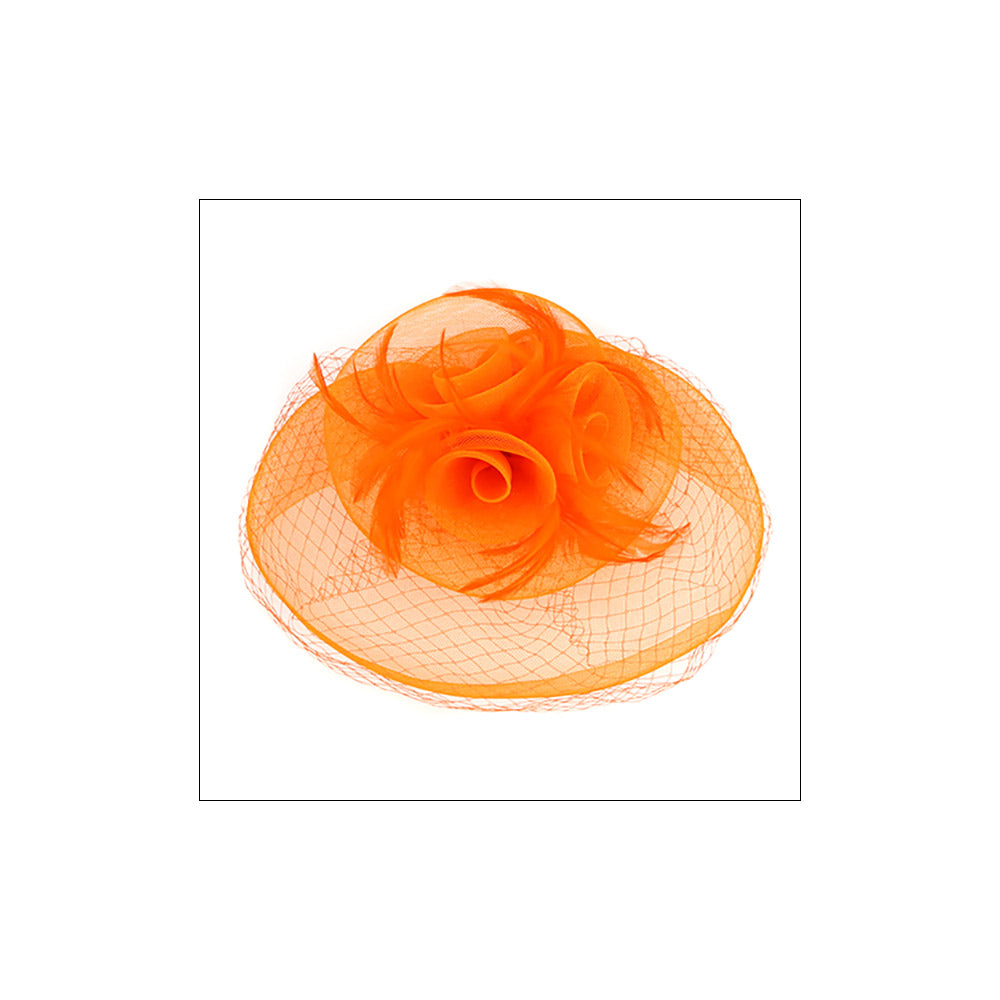 iLLASPARKZ Feather Mesh Flower Fascinator / Headband