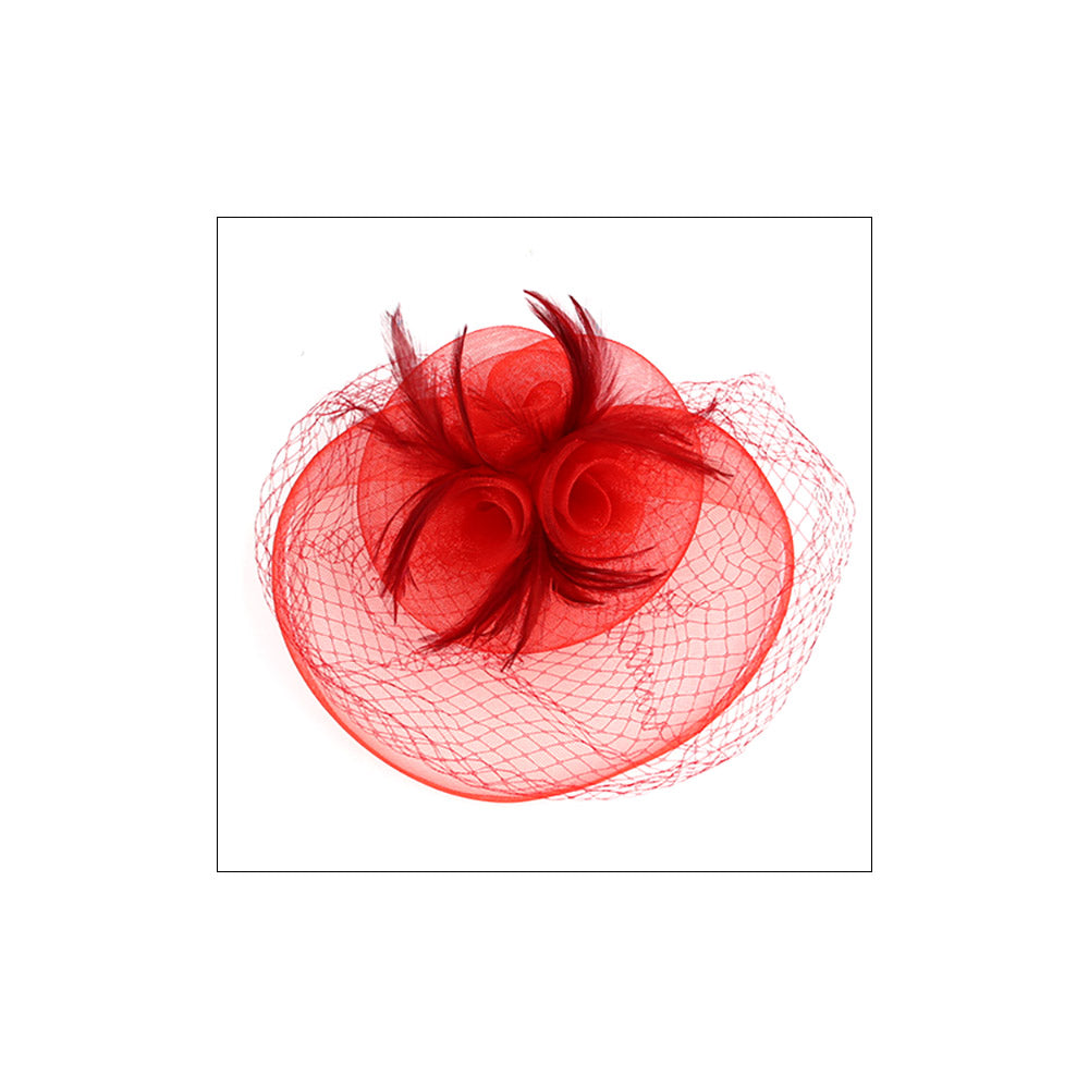 iLLASPARKZ Feather Mesh Flower Fascinator / Headband