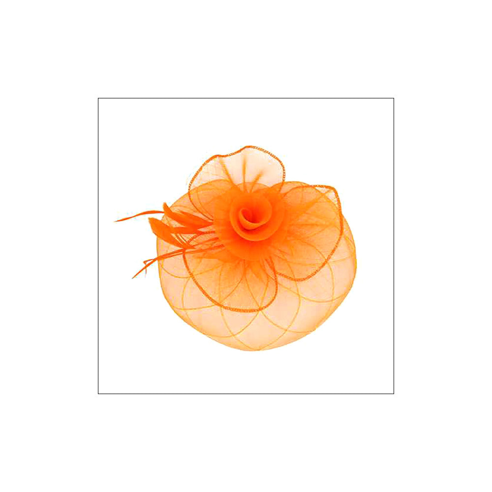 iLLASPARKZ Feather Mesh Flower Fascinator / Headband